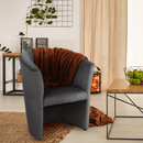 Klub fotel, szürke anyag, CUBA