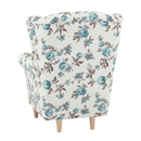 Füles fotel puffal, szövet rose 14, ASTRID