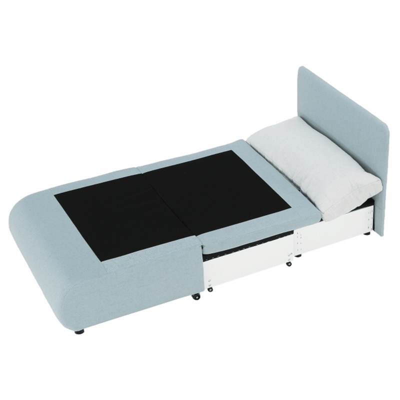 Kinyitható fotel, menta/krémes színű KENY NEW