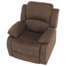 Állítható relaxáló fotel, barna szövet, ASKOY