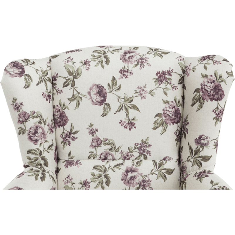 füles fotel puffal, szövet rose 18, ASTRID