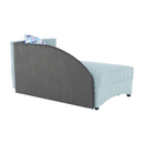Heverő ágyfunkcióval, mentol/szürke, jobbos, BELLA