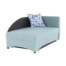 Heverő ágyfunkcióval, mentol/szürke, jobbos, BELLA