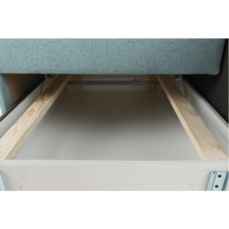 Heverő ágyfunkcióval, mentol/szürke, jobbos, BELLA