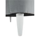 Füles fotel, világosszürke/fehér, RUFINO 3 NEW