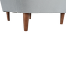 Füles fotel, világosszürke/dió, RUFINO 3 NEW