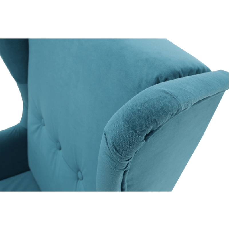 Füles fotel, petróleum/bükk, RUFINO 3 NEW