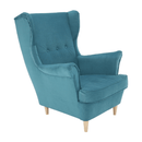 Füles fotel, petróleum/bükk, RUFINO 3 NEW