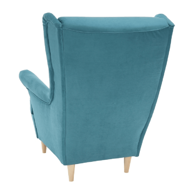 Füles fotel, petróleum/bükk, RUFINO 3 NEW