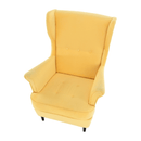 Füles fotel, sárga/wenge, RUFINO 3 NEW