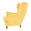 Füles fotel, sárga/wenge, RUFINO 3 NEW