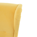 Füles fotel, sárga/wenge, RUFINO 3 NEW