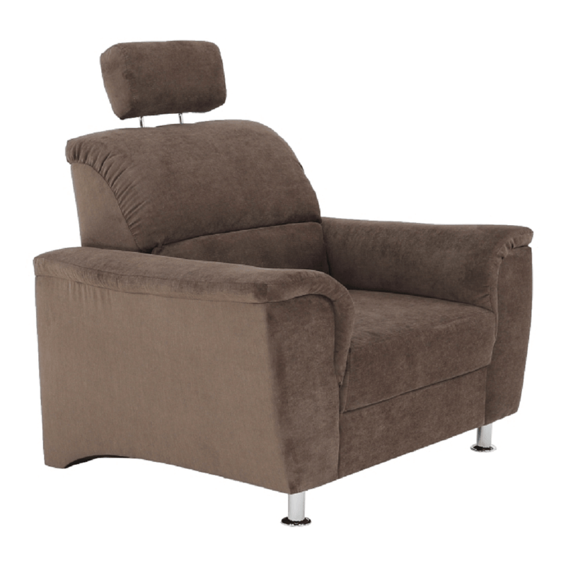 Fotel, barna szövet, SANTIAGO