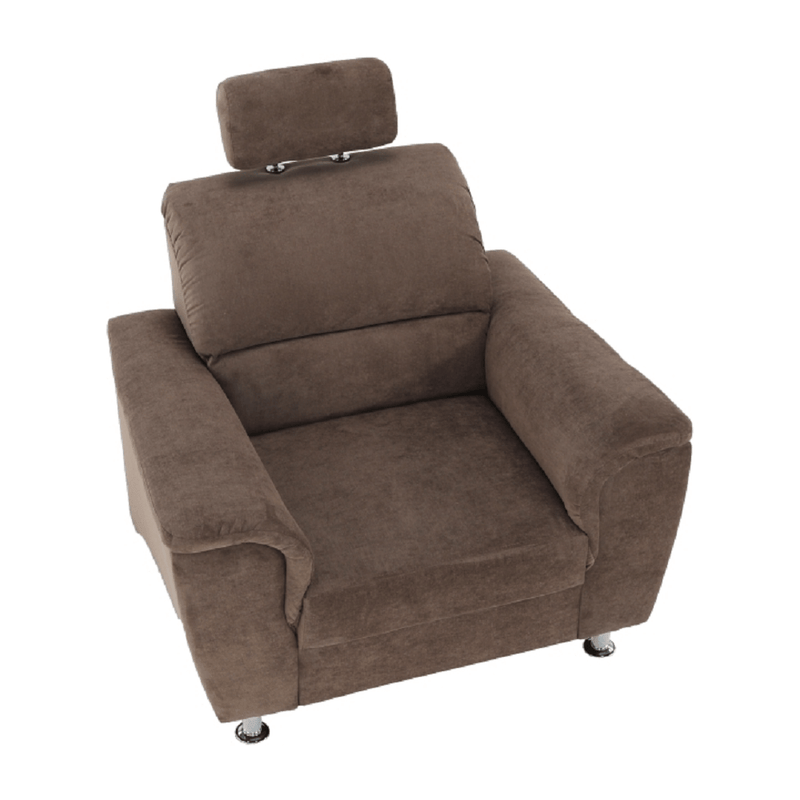 Fotel, barna szövet, SANTIAGO