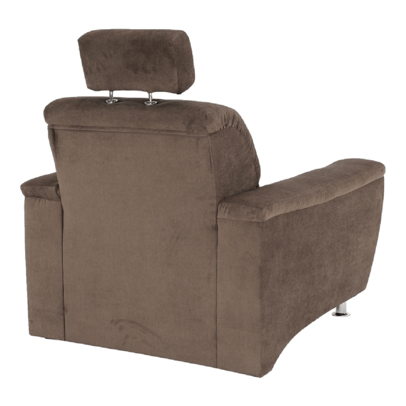 Fotel, barna szövet, SANTIAGO