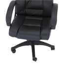 Irodai fotel, fekete textilbőr, SIEMO NEW