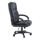 Irodai fotel, fekete textilbőr, SIEMO NEW