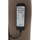 Mechanikusan állítható pihenő fotel, szürkés barna textil, SUAREZ