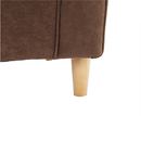 Füles fotel, barna szövet, CHARLOT