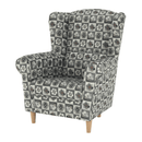 Füles fotel, szövet patchwork N1, CHARLOT