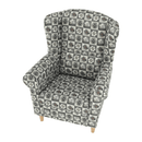 Füles fotel, szövet patchwork N1, CHARLOT