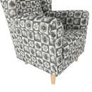 Füles fotel, szövet patchwork N1, CHARLOT