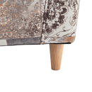 Füles fotel, szövet vintage barna, CHARLOT