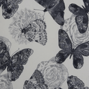 Füles fotel puffal, szövet butterfly 1, ASTRID