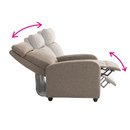 Relaxációs fotel, barna, KRESO NEW