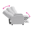 Relaxációs fotel, szürke szövet Aphrodite, KRESO NEW