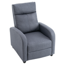 Relaxációs fotel, szürke, KRESO NEW