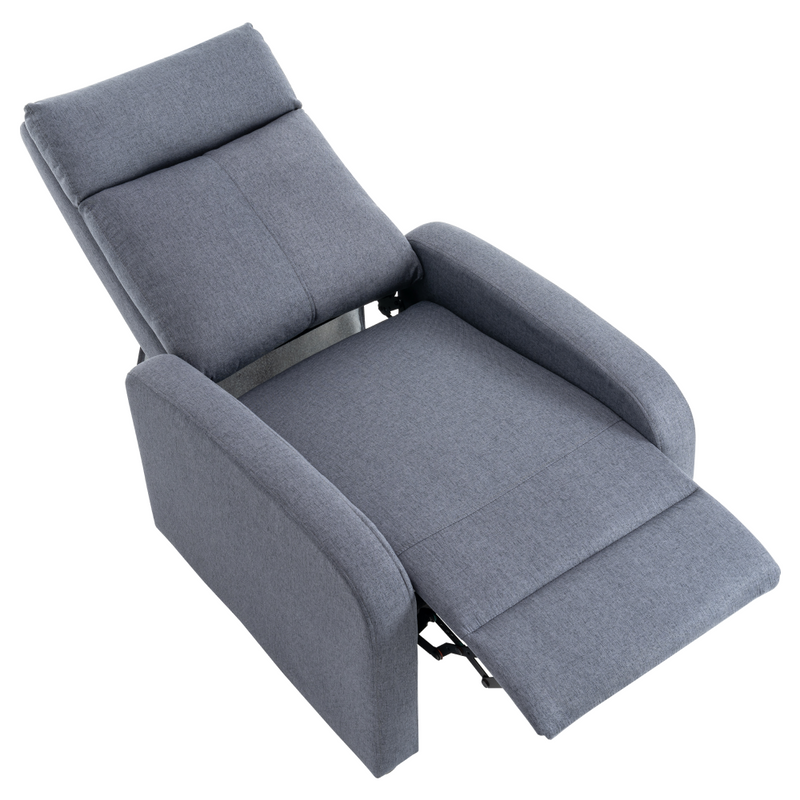 Relaxációs fotel, szürke, KRESO NEW