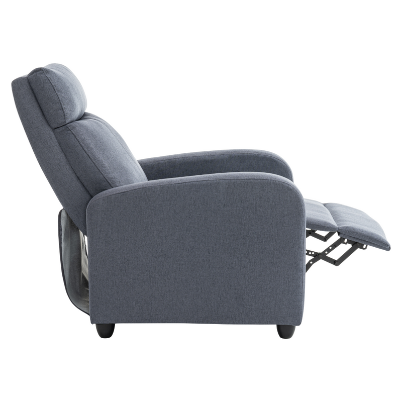 Relaxációs fotel, szürke, KRESO NEW