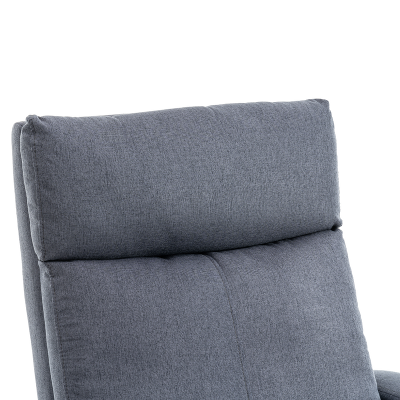 Relaxációs fotel, szürke, KRESO NEW