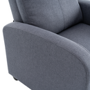 Relaxációs fotel, szürke, KRESO NEW