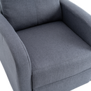Relaxációs fotel, szürke, KRESO NEW