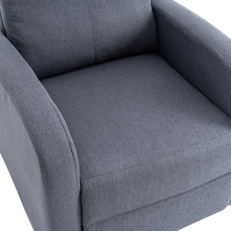 Relaxációs fotel, szürke, KRESO NEW