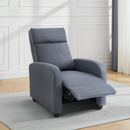 Relaxációs fotel, szürke, KRESO NEW