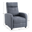 Relaxációs fotel, szürke, KRESO NEW
