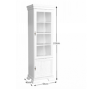 Vitrines szekrény KRW1, fenyő andersen, KORA