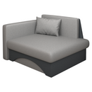 Kinyitható fotel, szürke/sötétszürke, KUBOŠ NEW UNI