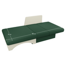 Kinyitható fotel, zöld/bézs, KUBOŠ NEW UNI