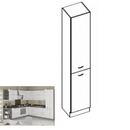 Magas élelmiszer szekrény, fehér magasfényű, PRADO 40 DK-210 2F