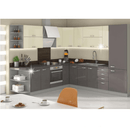 Sarokszekrény polcokkal, alsó, szürke, PRADO 30 D ZAK BB