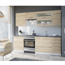 konyhabútor 2,4 m, tölgy sonoma / fehér, FABIANA