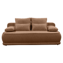 Kihúzható kanapé, barna melír, LAGO