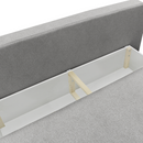 Kihúzható kanapé, szürke melír, LAGO