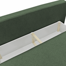 Kihúzható kanapé, zöld melír, LAGO