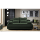 Kihúzható kanapé, zöld melír, LAGO