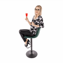 Bárszék, zöld/fekete, LAHELA